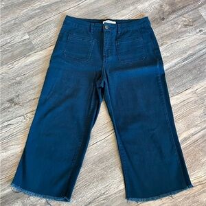 Royalty For Me Navy Wide Leg Jeans